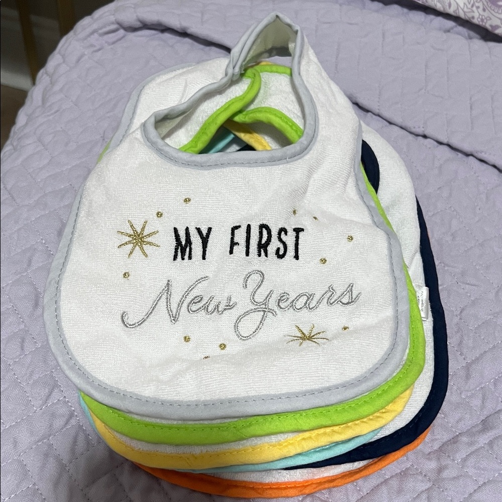 My First Holiday Baby Bib Set